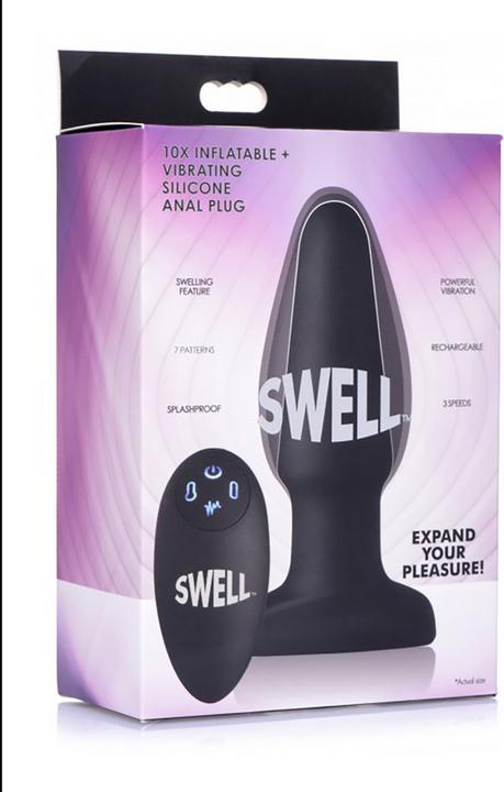 Immagine prodotto Shots 10X Plug anale gonfiabile + vibrante in silicone