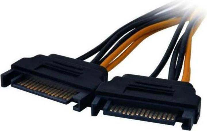 Produktbild Akasa 2x 15-Pin-SATA auf 1x 6-Pin-PCIe Adapter