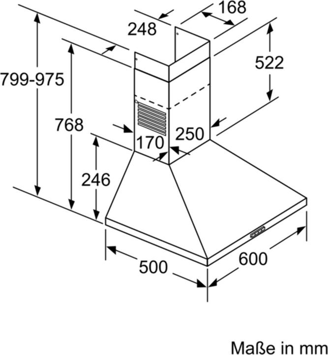Actual product image Bosch Hausgeräte DWP64BC50 (Ceiling hood)