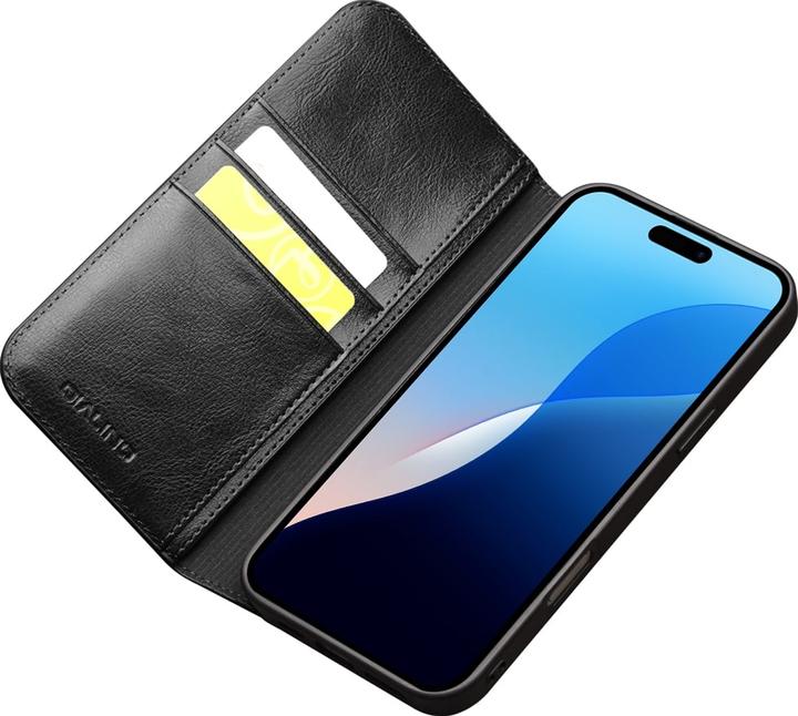 Image du produit QiAlino Fourre Flip cuir véritable (Apple iPhone 16 Pro)