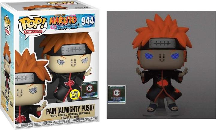 Actual product image Funko POP! Naruto Shippuden Pain (Almighty Push) Exclusive Phosphorescente