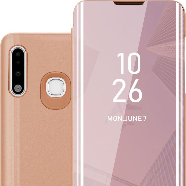 Actual product image Cadorabo Book Smart View Mirror Cover (Samsung Galaxy A70e)