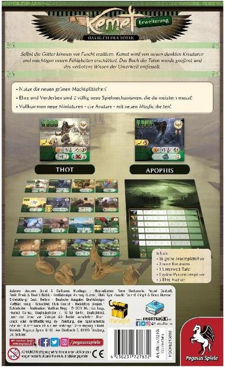 Produktbild Pegasus 57321G - Buch der Toten: Kemet, ab 12 Jahren (Erweiterung, DE-Ausgabe) (Deutsch)