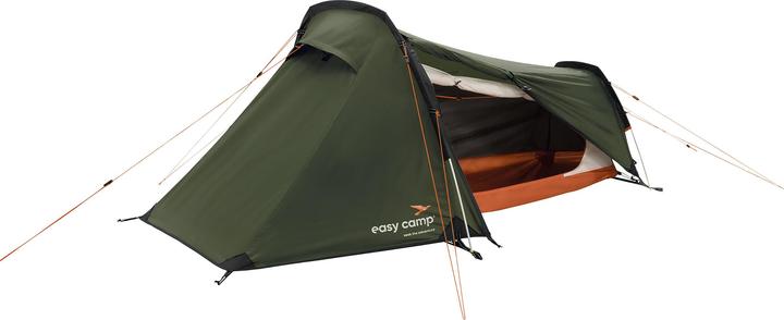 Actual product image Easy Camp Tunnelzelt Sarek 1 (dunkelgr?n/orange, Modell 2025) (Tunnel tent, 1.80 kg, 1 person)