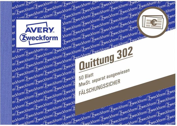 Produktbild Avery Quittung Formular (50 x)