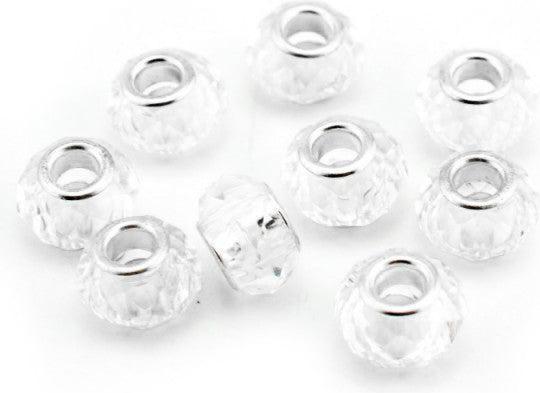 Image du produit Hermex Bead argenté 925 - Silbrig Clear (Verre acrylique, Argent 925)