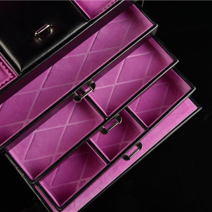 Image du produit Windrose Coffret à bijoux Merino 9 - Noir