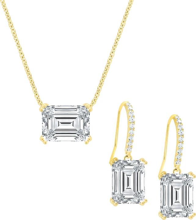 Immagine prodotto Candy Parure di gioielli Cecil, argento 925, placcata oro (Argento 925, Placcato oro 18k)