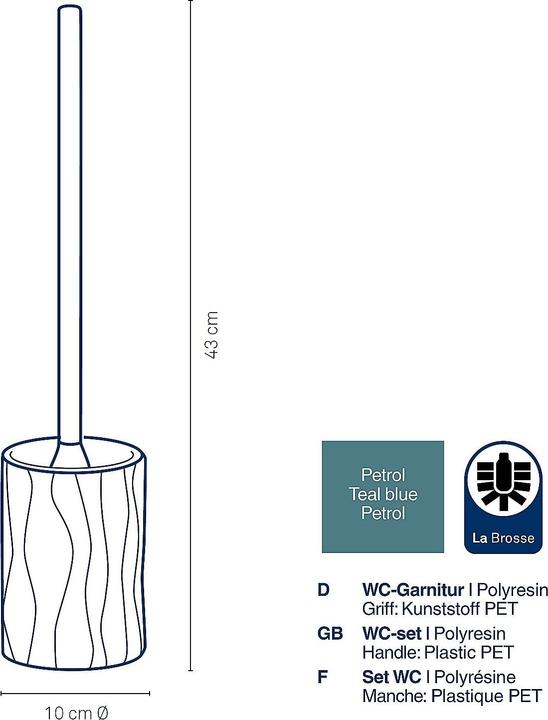 Produktbild Kela WC-Garnitur Merida petrol