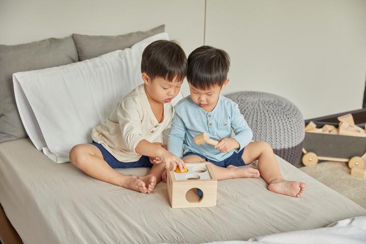 Actual product image Plantoys Hammer set with Orchard balls