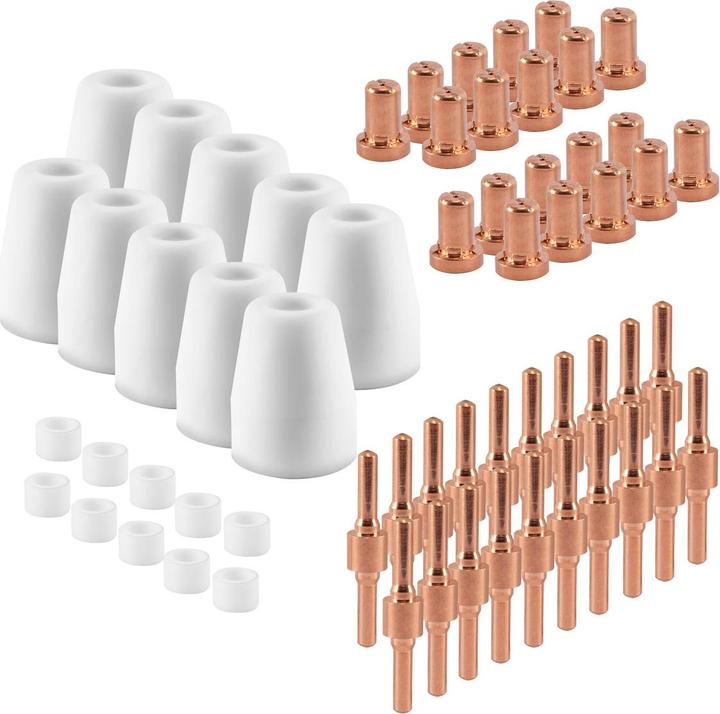Actual product image Stahlwerk Wear parts set 60 parts for plasma cutter PT-31 Plasma accessories