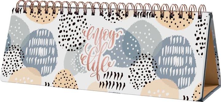 Actual product image Sigel Jolie "Apricot Inspiration" desk calendar, everlasting (300 x 114 mm, Hardcover)