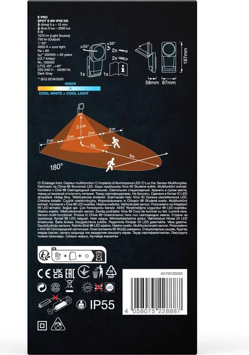 Image du produit Ledvance Capteur Endura Pro Spot (750 lm, IP65)
