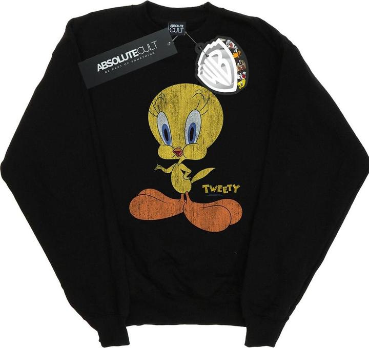 Actual product image Looney Tunes Womens/Ladies Tweety Pie Distressed Sweatshirt (L)