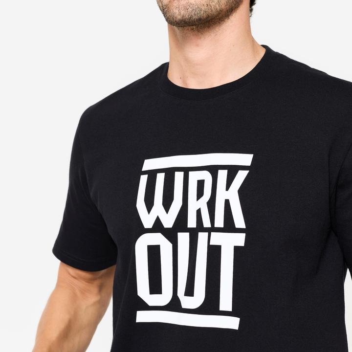 Actual product image Domyos T-Shirt Herren Baumwolle Regular - schwarz (XXL)