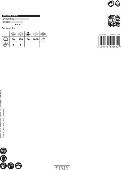 Image du produit Bosch Professional Zubehör Scie cloche EXPERT Tough Material, 102 x 60 mm (10.2 centimètres)