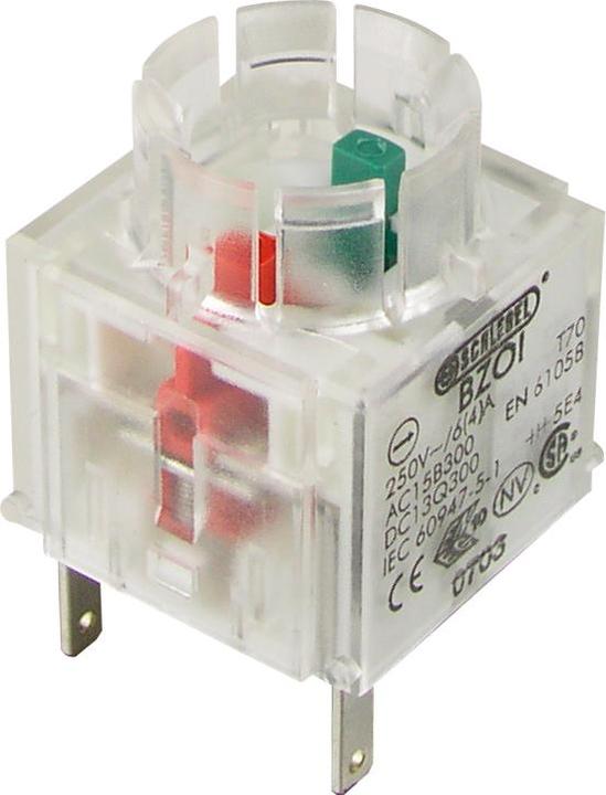 Actual product image Schlegel BZOI Pushbutton contact 1Ö+1S