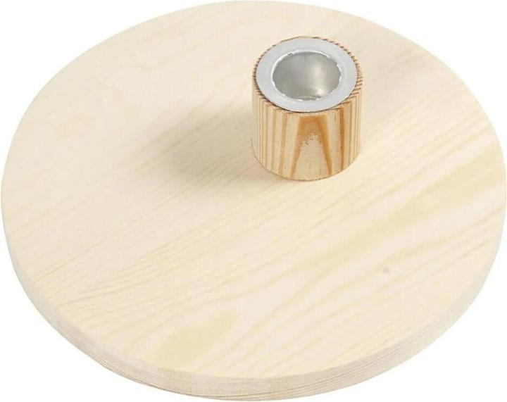 Creativ Company Wooden article candle holder Ø 16 cm 1 piece (1.5 x 16 x 16 cm)
