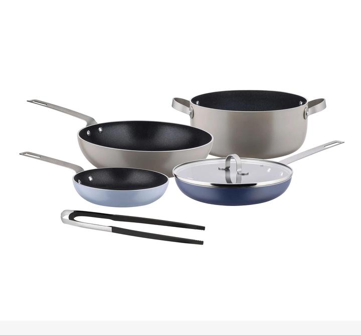 Actual product image Alessi Cooking pot set TAMA (Frying pan, Aluminium)