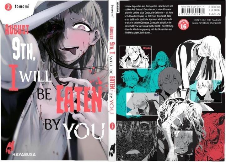 Actual product image August 9th, I will be eaten by you 2 (German, Tomomi, Jens Ossa, 2022)