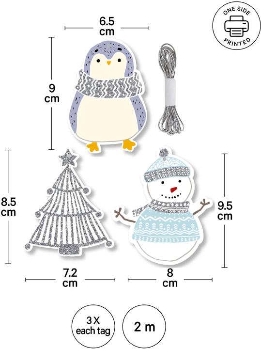 Immagine prodotto I Am Creative Geschenkanhänger Set (Nastro da regalo, 9 x)