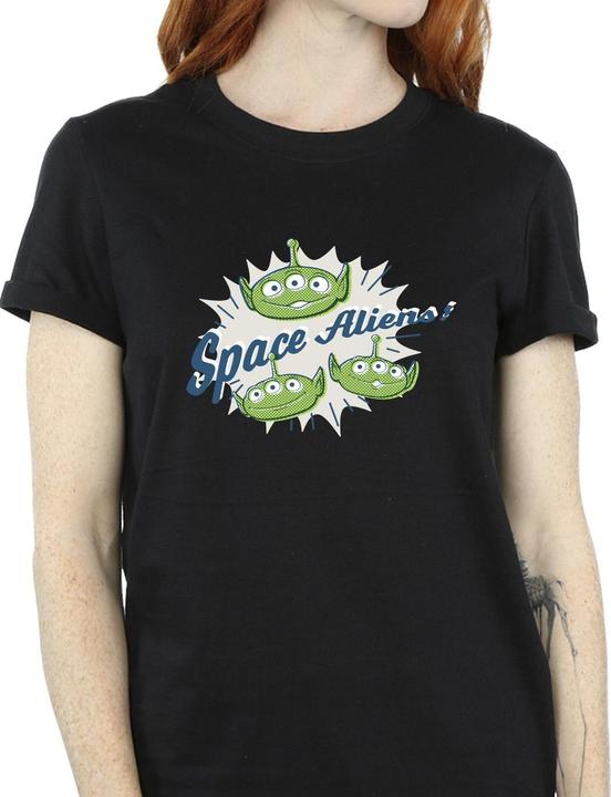 Actual product image Disney Womens/Ladies Toy Story Aliens Cotton Boyfriend T-Shirt (4XL)