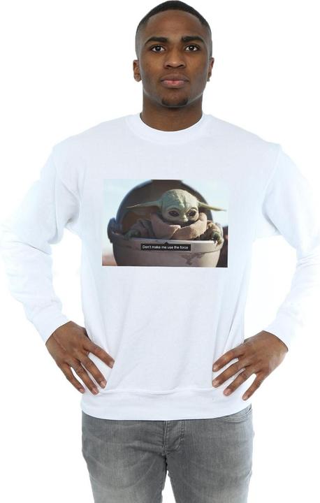 Actual product image Star Wars Mens The Mandalorian Don't Make Me Sweatshirt (XL)