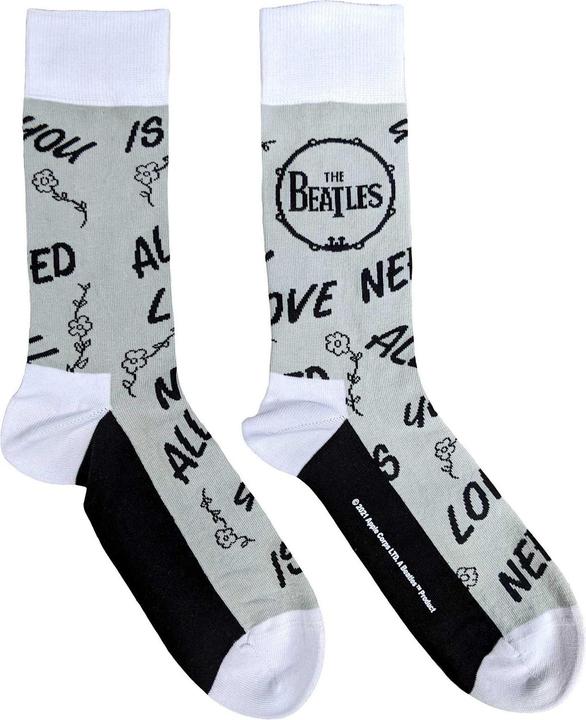 Actual product image The Beatles Unisex Adult AYNIL Drum Socks (40.5 - 45.5)