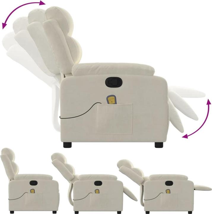 Produktbild VidaXL Massagesessel Samt