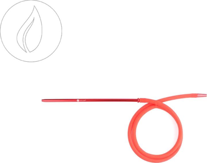 Image du produit Shisha König Mata Leon tuyau en silicone rouge (1 x)