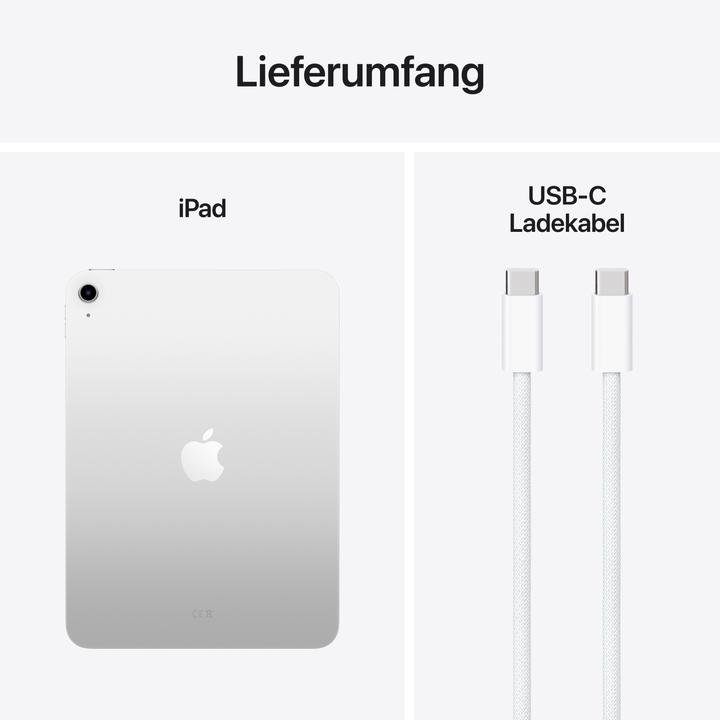 Produktbild Apple iPad 2025 (11. Gen) (nur WLAN, 11", 128 GB, Silver)