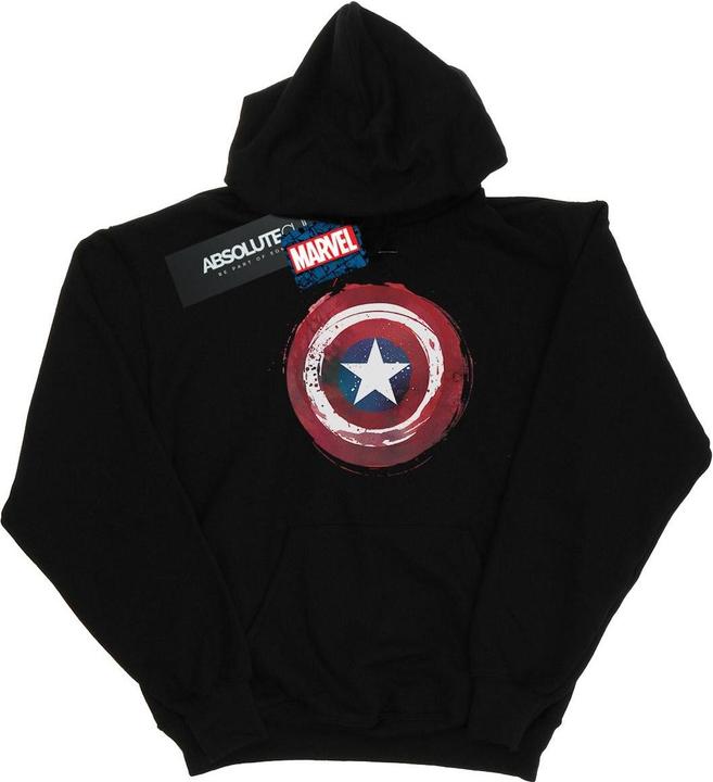 Immagine prodotto Captain America Splatter Shield Felpa con Cappuccio Uomo (S)