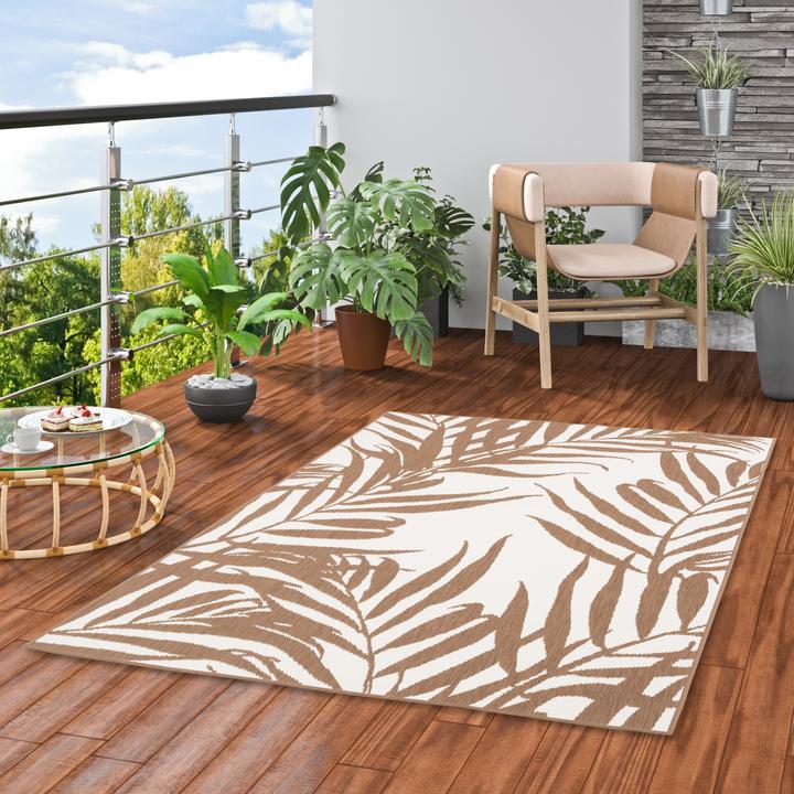 Image du produit Pergamon In- und Outdoor Teppich Beidseitig Cape Cod Blätter (133 x 190 cm)