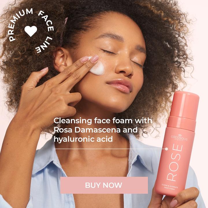 Image du produit Cocosolis Natural Face Care ROSE Mousse Nettoyante et Hydratante pour le Visage (Mousse, 150 ml)