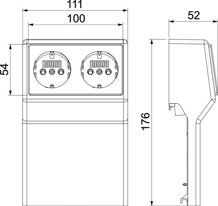 Actual product image Rehau SL Equipment tank (2 cm)
