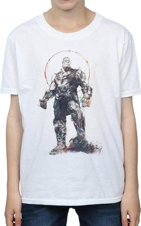 Actual product image Boys Avengers Infinity War Thanos Sketch T-Shirt (152, 158)