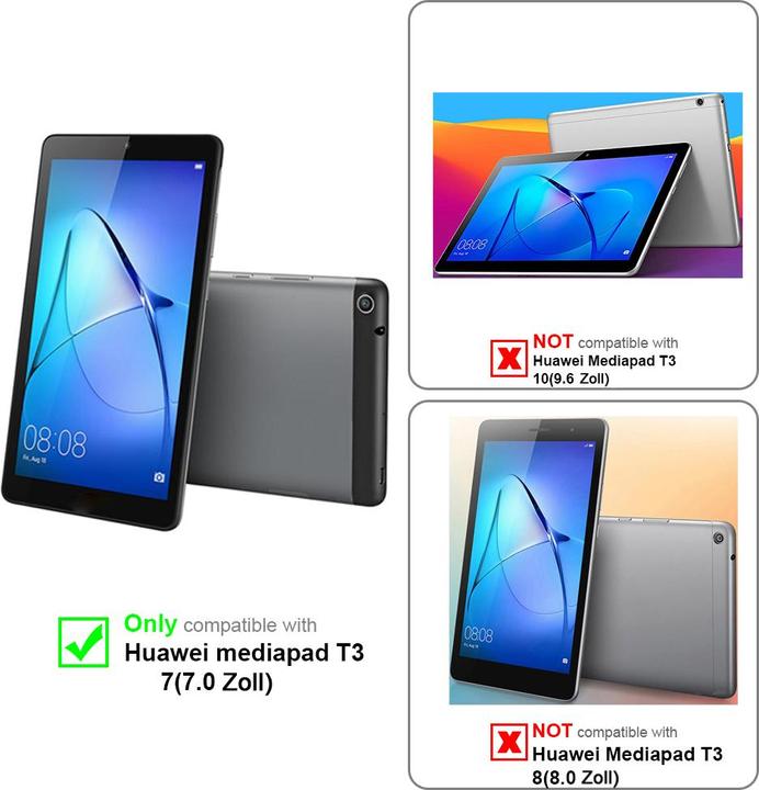 Actual product image Cadorabo Chain case for Huawei MediaPad T3 7 (7.0 Zoll) necklace cover adjustable