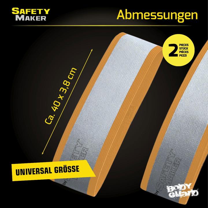 Image du produit SafetyMaker Ruban réflecteur 1 paire argent/orange