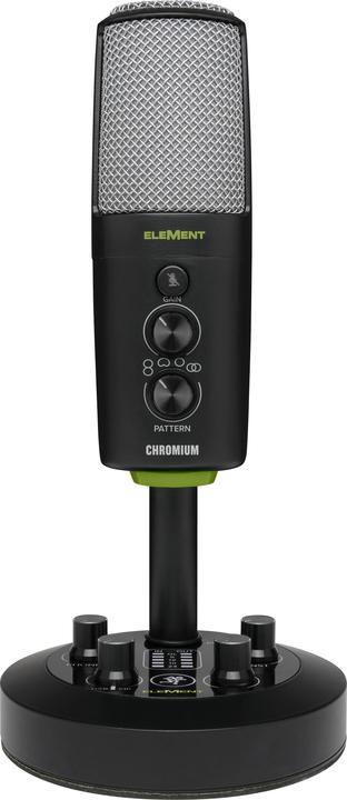 Mackie Microphone de studio USB CHROMIUM Boîtier métallique, support, câble inclus.