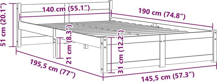 Produktbild VidaXL Camala (140 x 190 cm)