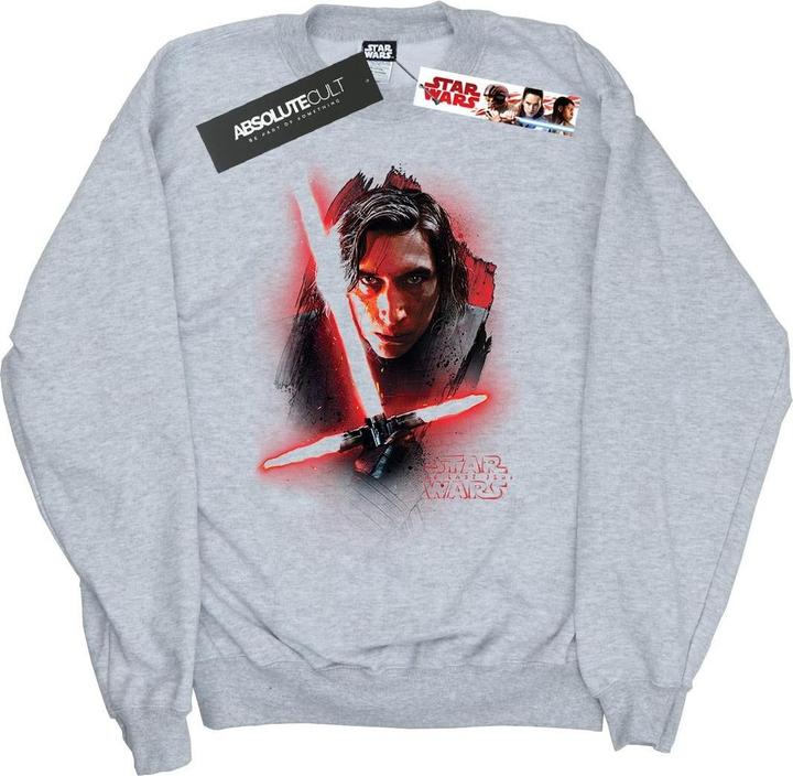 Actual product image Star Wars Girls The Last Jedi Kylo Ren Brushed Sweatshirt (116)