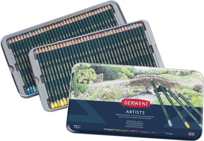 Immagine prodotto Derwent Matita Artists med 72 pezzi assortiti in metallo (72 x)