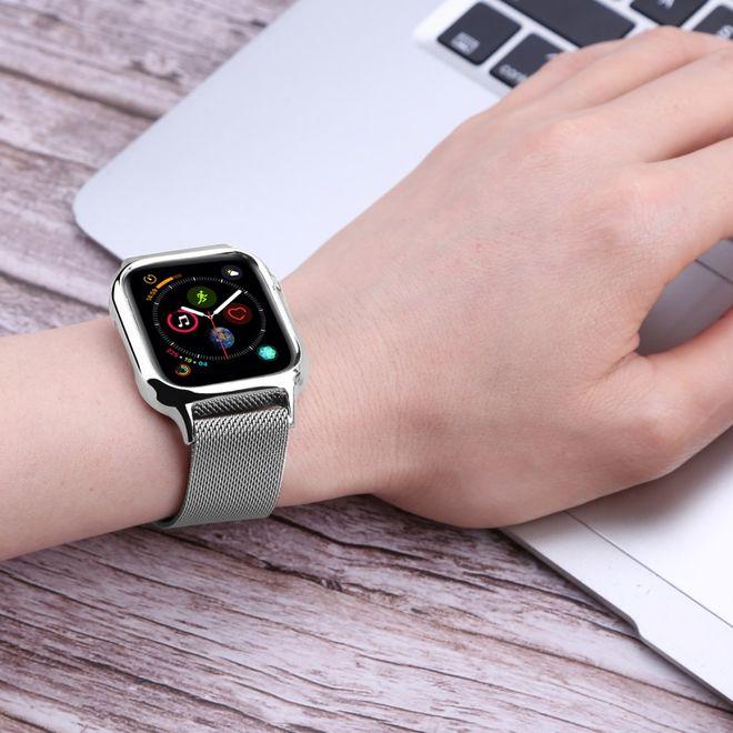 Produktbild MU Classic RJT Series Edelstahl Armband mit Magnetverschluss (40 mm, Edelstahl, Apple Watch Series 5, Apple Watch Series 6, Apple Watch SE, Apple Watch Series 4)