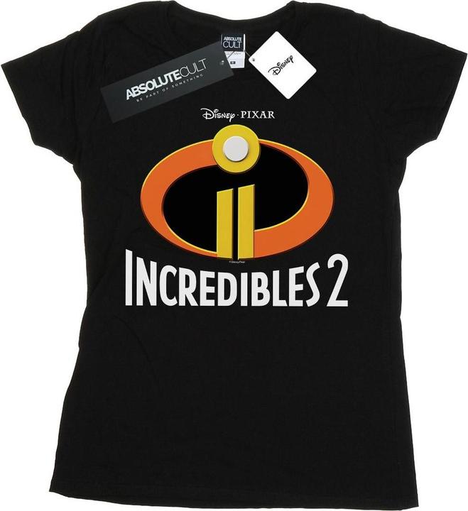 Actual product image Disney Womens/Ladies Incredibles 2 Emblem Logo Cotton T-Shirt (XXL)