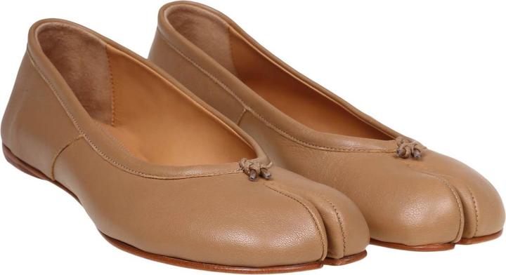 Produktbild Maison Martin Margiela Maison margiela tabi ballerina in camel color leather (38)