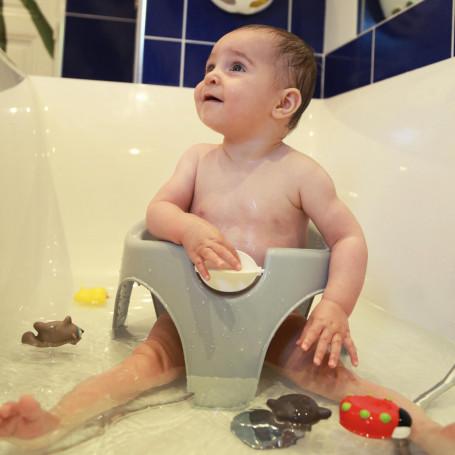 Actual product image Thermobaby Aquafun bathing ring white with green toy