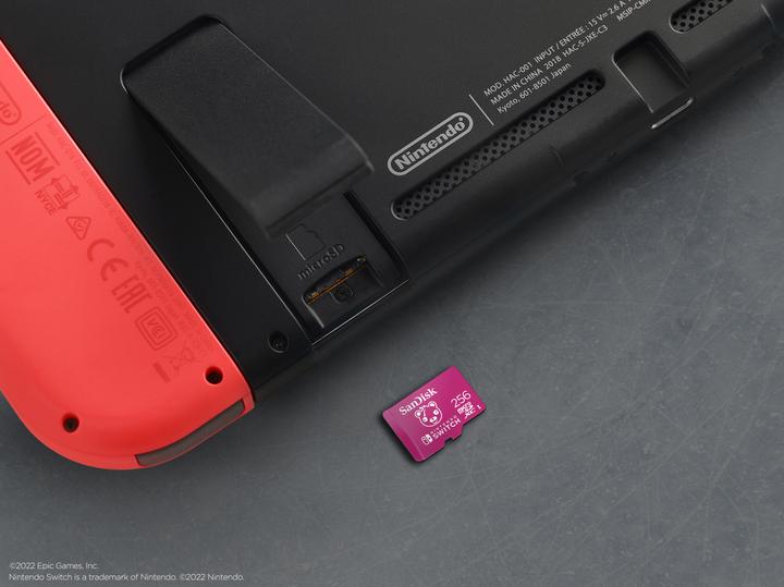 Actual product image SanDisk Nintendo Switch Card Fortnite Edition (256 GB, microSDXC, U3, UHS-I)