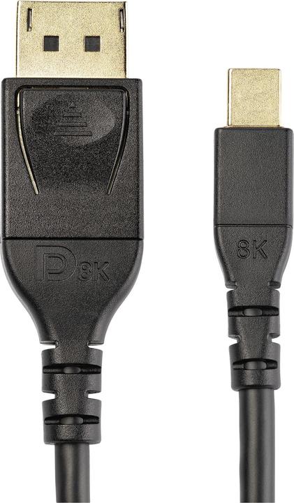 Actual product image StarTech VESA Certified Mini DisplayPort to DisplayPort 1.4 Cable - HBR3 HDR - Super mDP to DP 1.4 (1 m, DisplayPort)