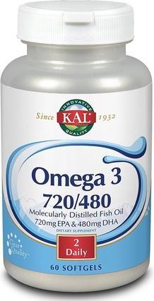 Actual product image Kal Omega 3 720-480 60 Perlas (Body oil)
