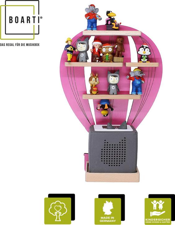 Actual product image VCM Hot air balloon Toniebox Tonies shelf